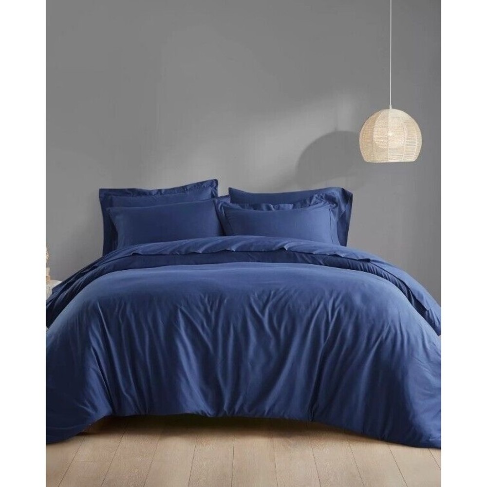 Clean Spaces 5 Piece Comforter Set Twin In Navy. MSRP $75